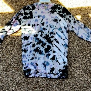 PINK tie-dye, long-sleeve shirt!